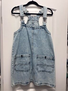 Women’s denim overall dress